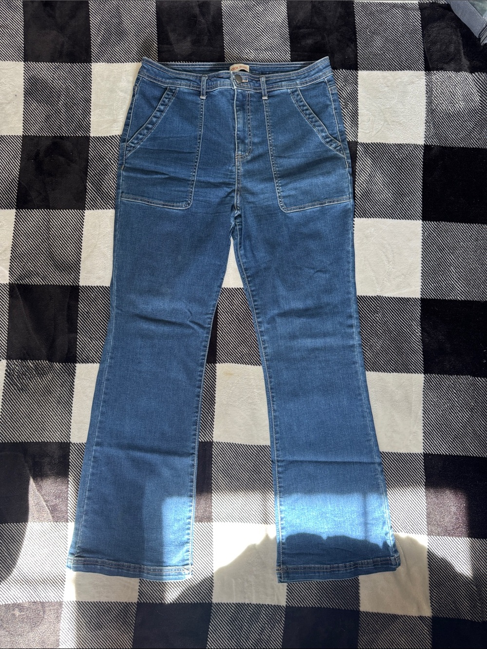Knox Rose Women's Blue Denim Jeans - Classic Straight Fit
